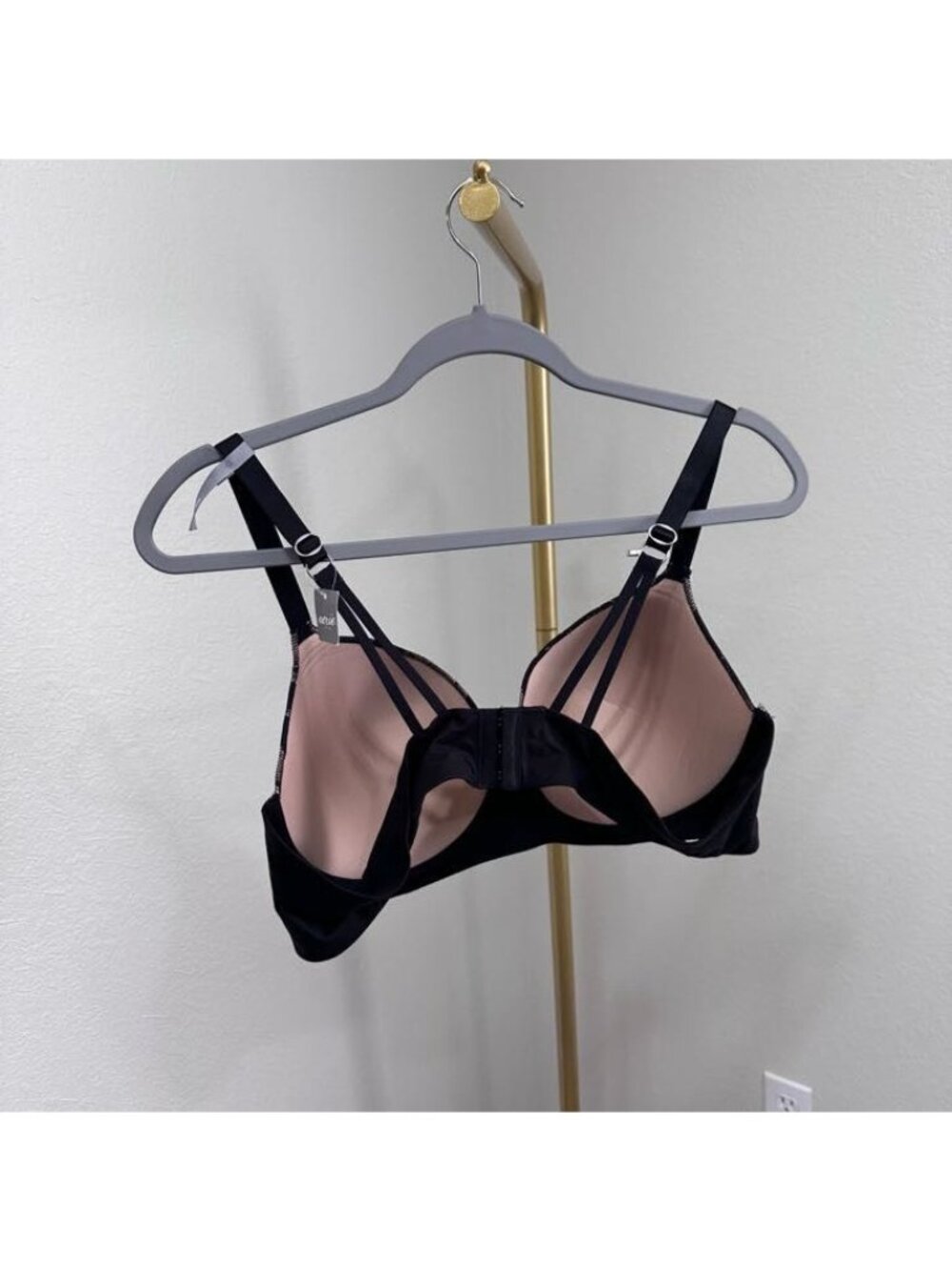 Aerie Real Sunnie Demi Bra Lacey Plunge Underwire Padded Floral Womens 42C NEW - Picture 4 of 8